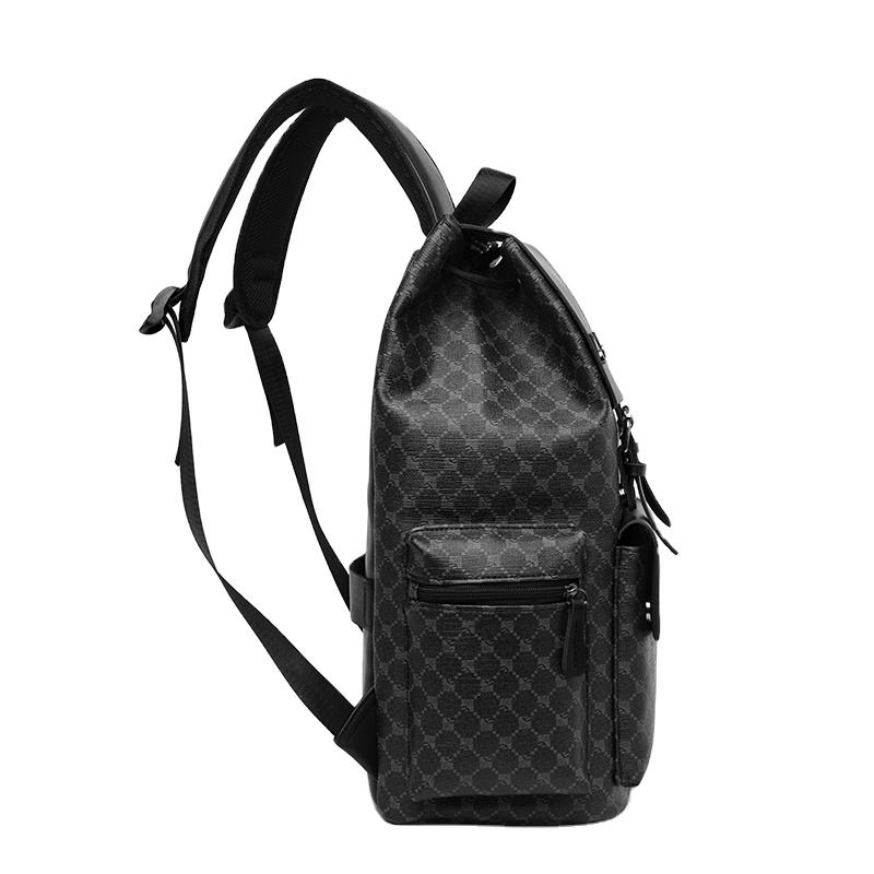 Sac à dos de voyage pour homme en PU imperméable, grande capacité, pour étudiant, loisirs et sport