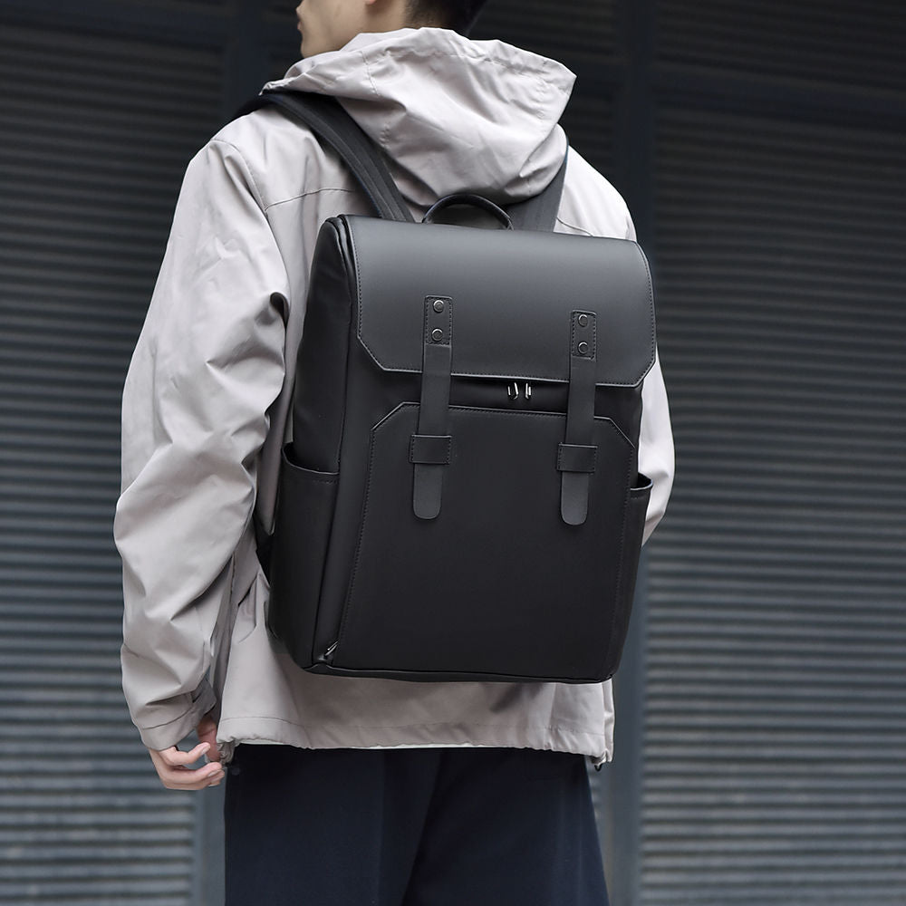 Sac à dos de voyage pour homme en PU imperméable, grande capacité, pour étudiant, loisirs et sport