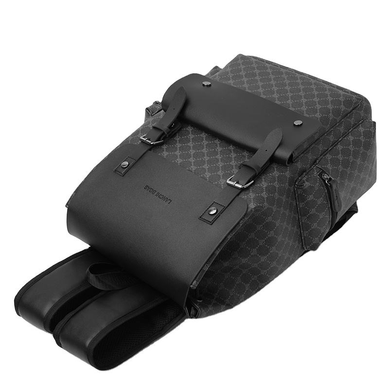 Sac à dos de voyage pour homme en PU imperméable, grande capacité, pour étudiant, loisirs et sport