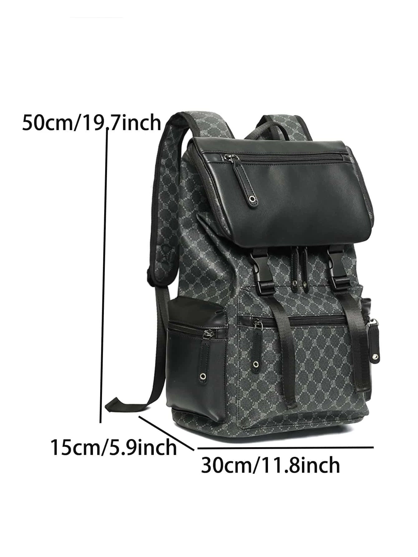 Sac à dos de voyage pour homme en PU imperméable, grande capacité, pour étudiant, loisirs et sport