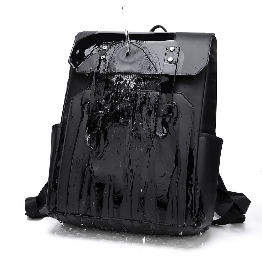 Sac à dos de voyage pour homme en PU imperméable, grande capacité, pour étudiant, loisirs et sport